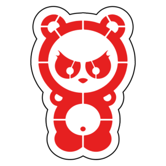 Dangerous Panda Sticker (Red)